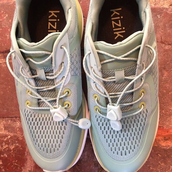 Kizik London Surf Spray Granite Green Womens Athletic Sneaker Sz 9 Slip On - Picture 2 of 16